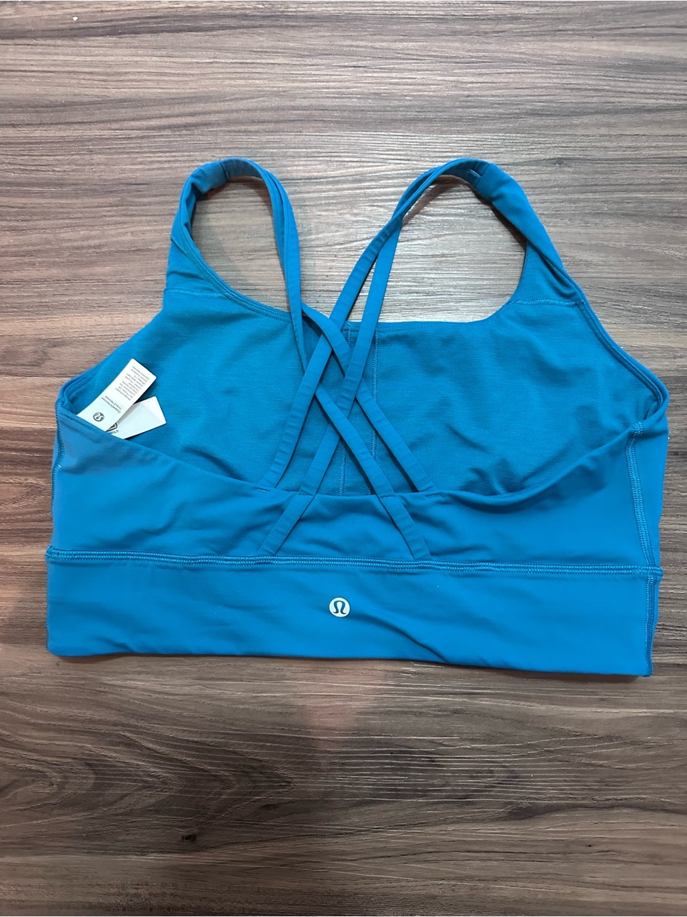 lululemon athletica Teal Blue Crisscross Back Sports Bra